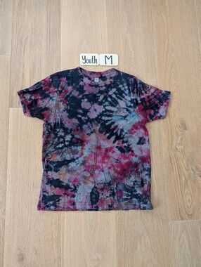 New Reverse Tiedye Unisex Youth Short Sleeve Shirt